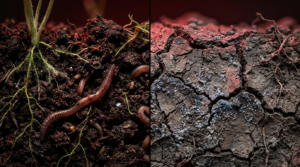 Gradinarit organic fara iluzii comparatie sol fertil bogat vs sol saracit