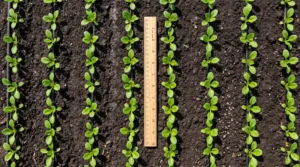 Scheme și măsurători pentru distanțele corecte de plantare a răsadurilor bio de legume în grădină